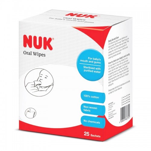 NUK Oral Wipes - 25 Sachet/ Box | Bundle Deals | Made In Japan